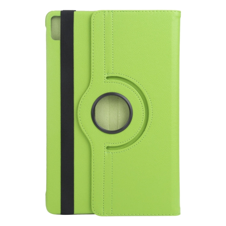 For iPad Pro 11 2024 360 Degree Rotation Litchi Texture Leather Tablet Case with Holder(Green)
