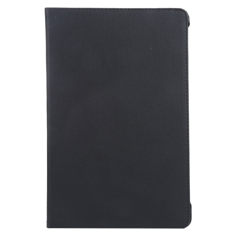 For iPad Pro 11 2024 360 Degree Rotation Litchi Texture Leather Tablet Case with Holder(Black)