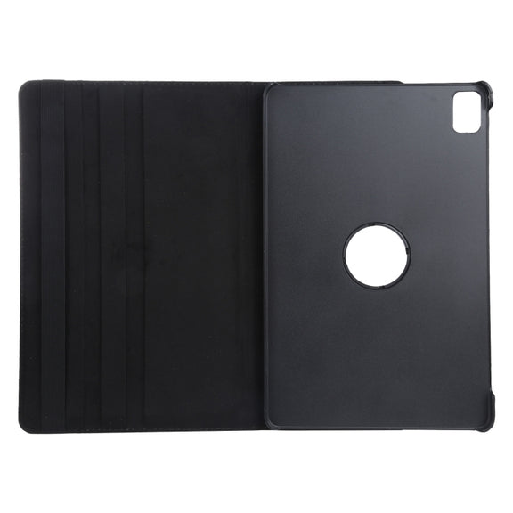 For iPad Pro 11 2024 360 Degree Rotation Litchi Texture Leather Tablet Case with Holder(Black)