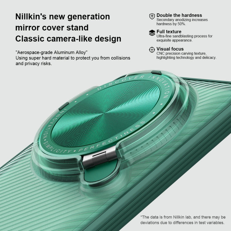 For Xiaomi 14 Ultra NILLKIN CamShield Prop Clear Version PC Phone Case(Green)