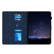 For iPad Pro 11 2024 Building Blocks Embossed Leather Smart Tablet Case(Blue)