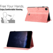For iPad Pro 11 2024 Building Blocks Embossed Leather Smart Tablet Case(Pink)