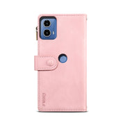 For Motorola Moto G24 Power ESEBLE Retro Frosted RFID Leather Phone Case(Rose Gold)