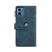 For Motorola Moto G24 Power ESEBLE Retro Frosted RFID Leather Phone Case(Dark Green)