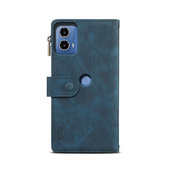 For Motorola Moto G24 Power ESEBLE Retro Frosted RFID Leather Phone Case(Dark Green)