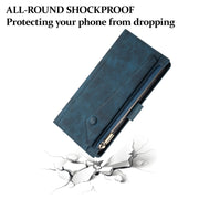 For Motorola Moto E14 ESEBLE Retro Frosted RFID Leather Phone Case(Dark Green)