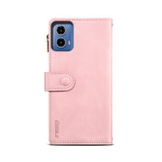 For Motorola Moto G85 ESEBLE Retro Frosted RFID Leather Phone Case(Rose Gold)