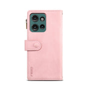 For Motorola Moto G75 5G ESEBLE Retro Frosted RFID Leather Phone Case(Rose Gold)