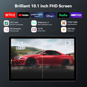 HEADWOLF Wpad5 WIFI Tablet PC, 4GB+128GB, 10.1 inch Android 14 Unisoc Tiger T606 Octa Core, Global Version with Google Play(Dark Grey)