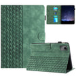For Lenovo Tab M11/Xiaoxin Pad 11 2024 Building Blocks Embossed Leather Smart Tablet Case(Green) - Lenovo by PMC Jewellery | Online Shopping South Africa | PMC Jewellery | Buy Now Pay Later Mobicred