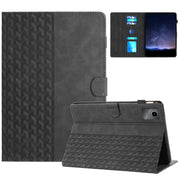For Lenovo Tab M11/Xiaoxin Pad 11 2024 Building Blocks Embossed Leather Smart Tablet Case(Black)