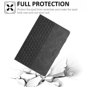 For Lenovo Tab M11/Xiaoxin Pad 11 2024 Building Blocks Embossed Leather Smart Tablet Case(Black)