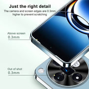 For OPPO A3 Pro AG Frosted Electroplating Acrylic Phone Case(Navy Blue)