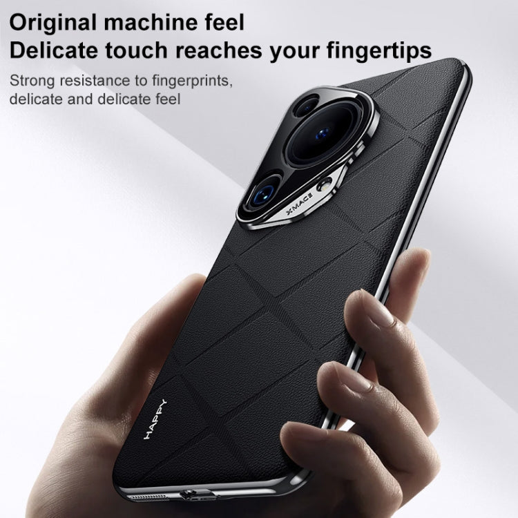 For Huawei Pura 70 Pro / Pro+ Plain Leather PC Phone Case(White)