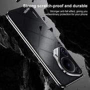 For Huawei Pura 70 Pro / Pro+ Plain Leather PC Phone Case(Green)