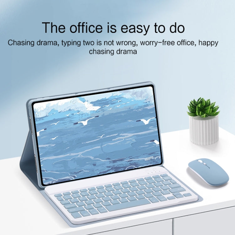For Xiaomi Redmi Pad SE 11 inch Detachable Keyboard Smart Tablet Leather Case(Blue)