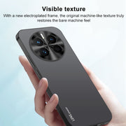 For Huawei Pura 70 AG Frosted Electroplating Acrylic Phone Case(Sierra Blue)