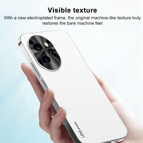 For Honor Magic6 Pro AG Frosted Electroplating Acrylic Phone Case(Sierra Blue)