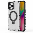 For iPhone 16 Pro Max Grating Holder Shockproof Phone Case(Transparent) - iPhone 16 Pro Max Cases by PMC TechLife | Online Shopping South Africa | PMC TechLife | Buy Now Pay Later Mobicred