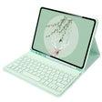 For Xiaomi Pad 6 / Pad 6 Pro 11 inch Round Cap Bluetooth Keyboard Tablet Leather Case with Pen Slot(Green) - Others Keyboard by PMC TechLife | Online Shopping South Africa | PMC TechLife | Buy Now Pay Later Mobicred