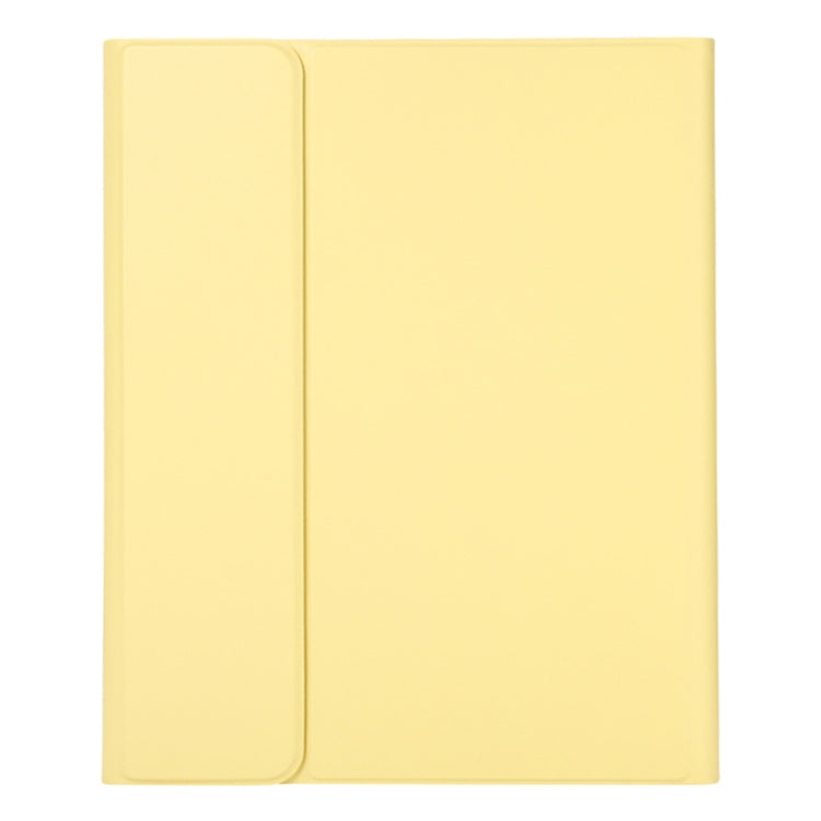 For Xiaomi Pad 5 / Pad 5 Pro 11 inch Wireless Bluetooth Keyboard Tablet Leather Case with Pen Slot(Yellow)