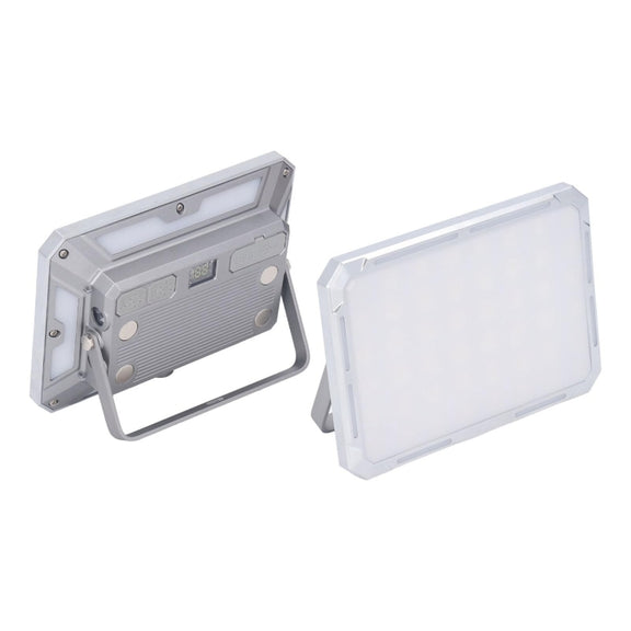 KXK-686 Multifunctional Work Light Portable Floodlight(Metal Silver)