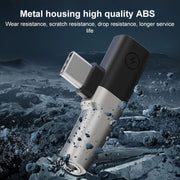 2 in 1 USB-C / Type-C to 3.5mm + USB-C / Type-C DAC Audio Phone Charging Adapter(Tarnish)