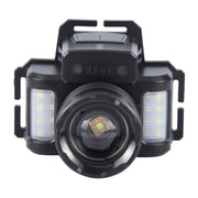 HL-03 Intelligent Induction Zoom Headlight Work Light(Black)