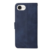 For iPhone 16e Classic Calf Texture Flip Leather Phone Case(Blue)