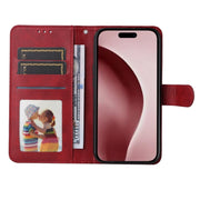 For iPhone 16 Pro Classic Calf Texture Flip Leather Phone Case(Red)