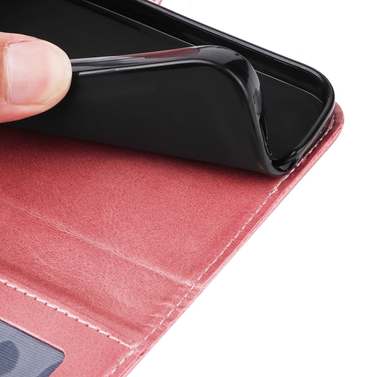 For iPhone 16 Classic Calf Texture Flip Leather Phone Case(Rose Gold)