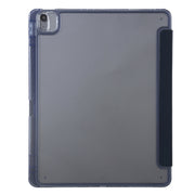For iPad Air 13 2025 / 2024 Clear Acrylic Deformation Leather Tablet Case(Black)