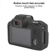 For Canon EOS R100 Litchi Texture Soft Silicone Protective Case(Black)