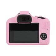 For Canon EOS R100 Litchi Texture Soft Silicone Protective Case(Pink)