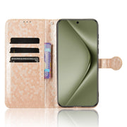 For Huawei Pura 70 Pro / Pro+ Honeycomb Dot Texture Leather Phone Case(Gold)