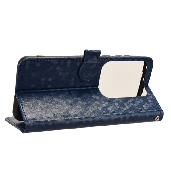 For Huawei Pura 70 Pro / Pro+ Honeycomb Dot Texture Leather Phone Case(Blue)