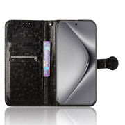 For Huawei Pura 70 Honeycomb Dot Texture Leather Phone Case(Black)