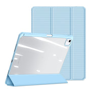 For iPad Air 13 2024 / 2025 DUX DUCIS TOBY Series Antiskid Leather Tablet Case with Sleep / Wake-up Function(Blue)
