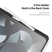 For iPad Air 13 2024 / 2025 DUX DUCIS TOBY Series Antiskid Leather Tablet Case with Sleep / Wake-up Function(Black)
