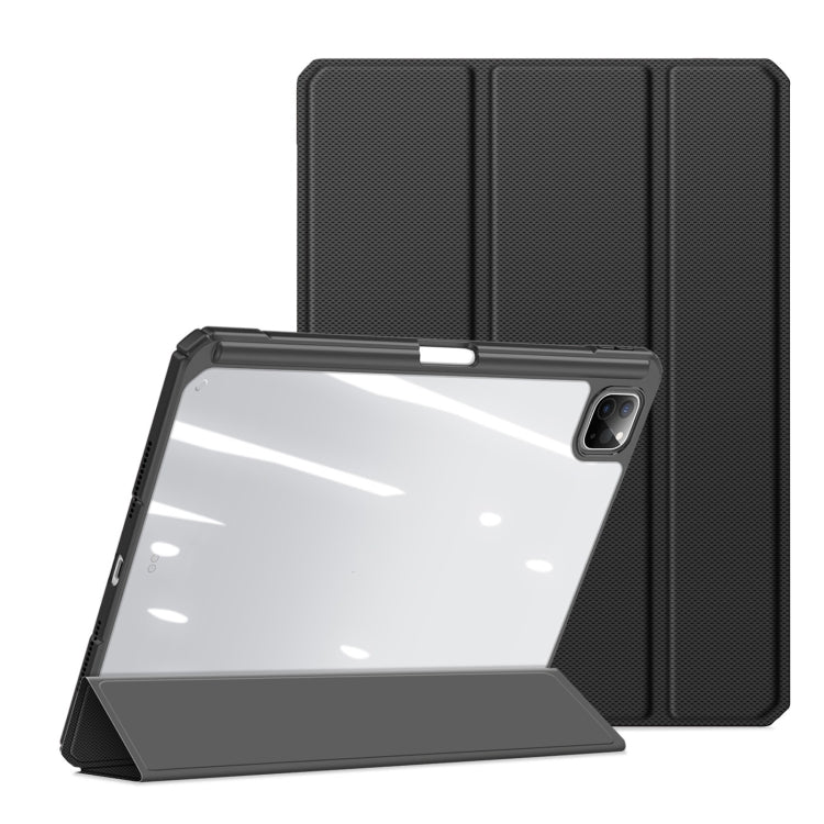 For iPad Pro 11 2024 DUX DUCIS TOBY Series Antiskid Leather Tablet Case with Sleep / Wake-up Function(Black)
