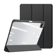For iPad Pro 13 2024 DUX DUCIS TOBY Series Antiskid Leather Tablet Case with Sleep / Wake-up Function(Black)