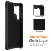 For Samsung Galaxy S25 Ultra 5G Wave Texture MagSafe Magnetic Liquid Silicone Phone Case(Black)
