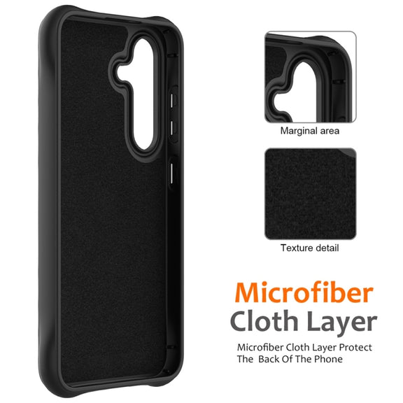 For Samsung Galaxy S25+ 5G Wave Texture MagSafe Magnetic Liquid Silicone Phone Case(Black)