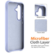 For Samsung Galaxy S25 5G Wave Texture MagSafe Magnetic Liquid Silicone Phone Case(Purple)