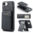 For iPhone 16e Fierre Shann Cowhide Vertical Flip Magnetic Card Holder Phone Case(Black) - free shipping - PMc TechLife - Order now!