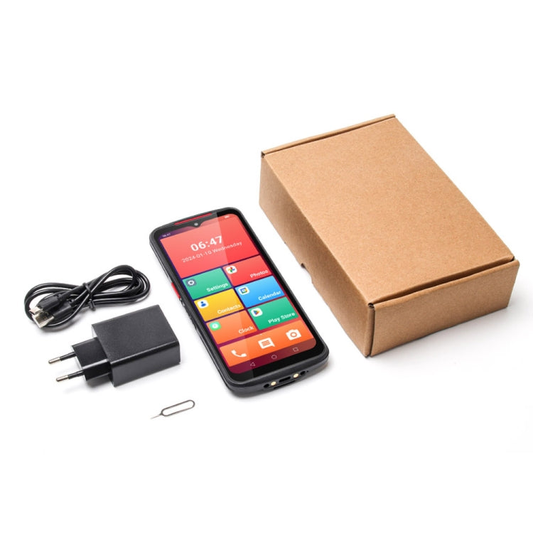 UNIWA NR6503 5G Handheld Scanner Phone, 8GB+128GB, 6.52 inch Android 13 Mediatek Kompanio 900T MT8791 Octa Core, Network: 5G(Black)