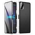 For Sony Xperia 5 V HD Magnetic Metal Tempered Glass Phone Case(Silver) - free shipping - PMC TechLife - Order now!