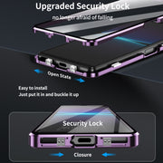 For Sony Xperia 5 V HD Magnetic Metal Tempered Glass Phone Case(Purple)