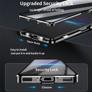 For Sony Xperia 1 VI HD Magnetic Metal Tempered Glass Phone Case(Black)