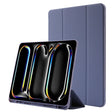 For iPad Pro 11 2024 Skin Feel Tri-fold Leather Tablet Case with Pen Slot(Lavender) - iPad Pro 11 2024 Cases by PMC TechLife | Online Shopping South Africa | PMC TechLife | Buy Now Pay Later Mobicred